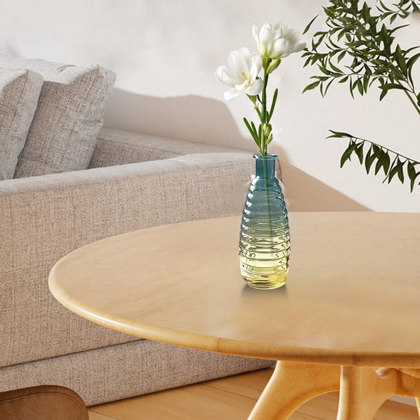 Jarrón de vidrio repujado, elegante decoración para el hogar, arreglo floral, centro de mesa para sala de estar, mesa de comedor, decoración de boda