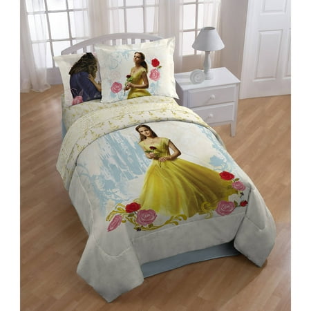 Disneys Beauty and the Beast My Romantic Beauty Kids Twin Polyester Reversible Comforter w/bonus