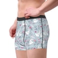 thumbnail image 3 of Bingfone Bunny And Flower Men's Underwear - Casual Stretch Boxer Briefs-X-Large, 3 of 7