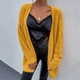 thumbnail image 5 of HAPIMO Sweater Cardigans for Women Open Front Solid Jacket Womens Loose Knitted Outwear Casual Comfy Girls Fall Fashion Tops Long Sleeve Yellow M, 5 of 9