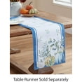 thumbnail image 5 of Home Bargains Plus Thanksgiving Blue Heritage Pumpkin Harvest 60 x 84 inch Oval Fabric Tablecloth, 5 of 6