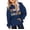 Navy, variant on Ruyang Kids Girls Preppy Pullover Hoodie with Pockets Cute Letter Graphic Oversized Hooded Sweatshirts Long Sleeve Fall Tops