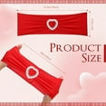 thumbnail image 2 of Wehilion Spandex Chair Sashes with Heart Shaped Buckle Slider Stretch Chair Cover Band Universal Elastic Chair Ties for Wedding Banquet Event Party Decoration, 2 of 7