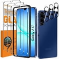 thumbnail image 1 of Chenchen 3 Pack Screen Protector for Samsung Galaxy A17 5G + 3 Pack Camera Lens Protector, Ultra HD Tempered Glass, 9H Hardness, Anti Scratch, Easy Installation - Case Friendly, 1 of 1