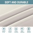 thumbnail image 5 of H.VERSAILTEX White Solid Grommet Blackout Curtains for Living Room((Ivory, 52" x 84", 1 Panel), 5 of 5