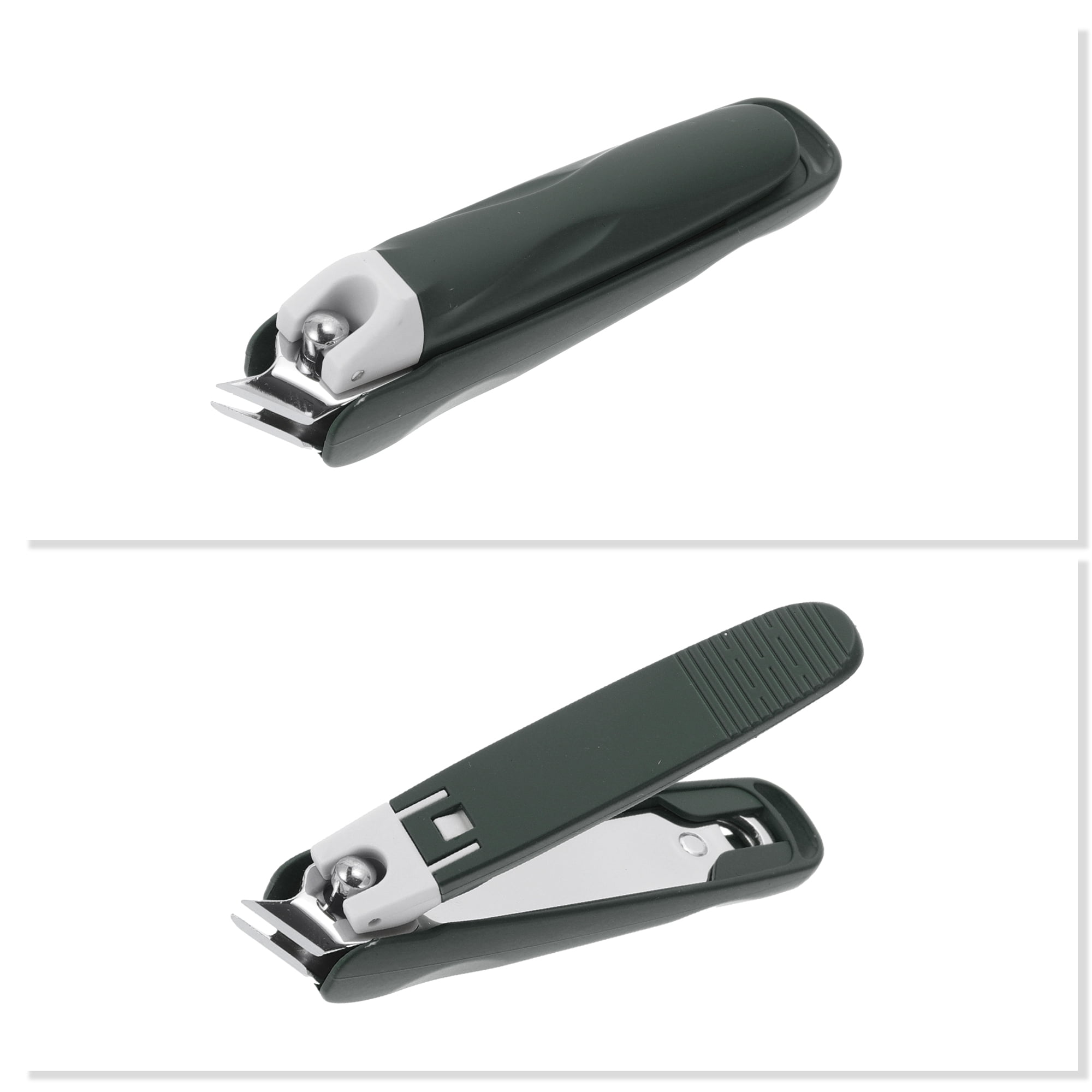 Unique Bargains 1pc Anti-splash Nail Clippers for Easy Nail Trimming Green Small