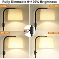 thumbnail image 4 of Fully Dimmable Floor Lamp - Floor Lamps 9W LED Light Bulbs, Standing Lamps for Living Room, Tall Lamp for Bedroom(Black and Beige), 4 of 7