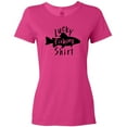 thumbnail image 3 of Inktastic Lucky Fishing Shirt- Fish Women's T-Shirt, 3 of 5