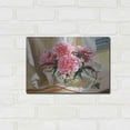 thumbnail image 3 of Luxe Metal Art 'Peonies' by Robin Anderson, Metal Wall Art, 16"x12", 3 of 9