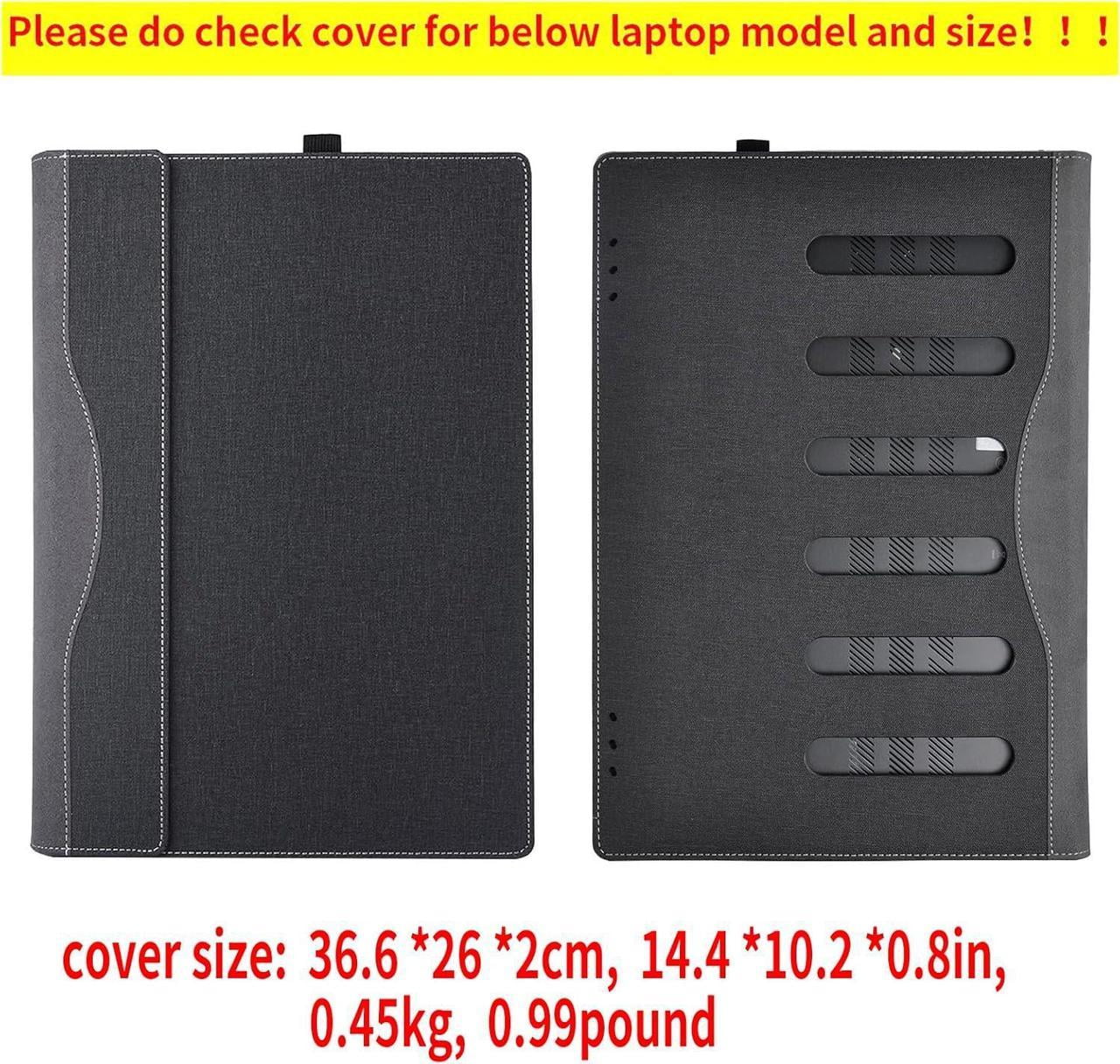 Protective Case Cover for 16" Hp Pavilion Book Pro 16-ab 16t-ab Pavilion Book Plus 16-ag 16-af Pavilion Laptop 16-af 16t-af Detachable Notebook Sleeve Computer Bag with Pencil Holder