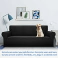 thumbnail image 2 of YEMYHOM Super Stretch Sofa Slipcovers Non Slip Couch Cover (Sofa, Black), 2 of 7