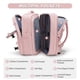 thumbnail image 3 of Mochila Coofay, casual, de viaje, ampliable, rosa, 3 of 7
