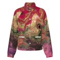 thumbnail image 5 of Jackets for Women Winter Coat Jackets Flannel Stand Collar Jacket(Abstract Swirling Paint Colorscape,Size:S-4XL), 5 of 7