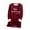 Wine, variant on Women's Funny Letter Print Sweatshirts Long Sleeve Sherpa Fleece Lined Pullover Tops Casual Winter Warm Sweatshirt