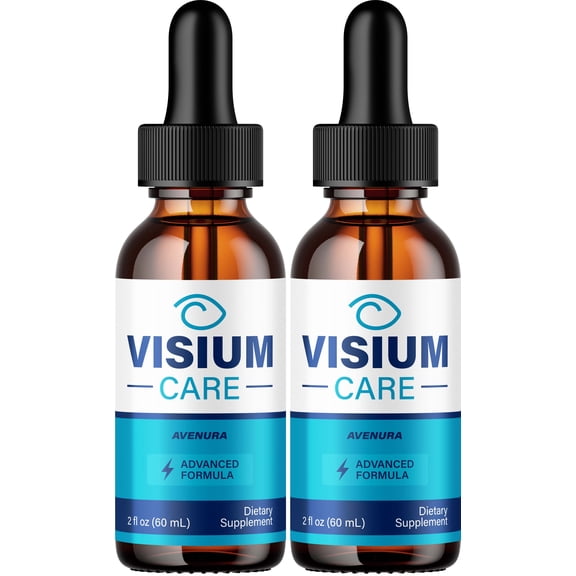 Visium Care Drops Eye Support Supplement – VisiumCare Liquid Vitamins for Healthy Vision Support, 2 Pack, 2 Month Supply