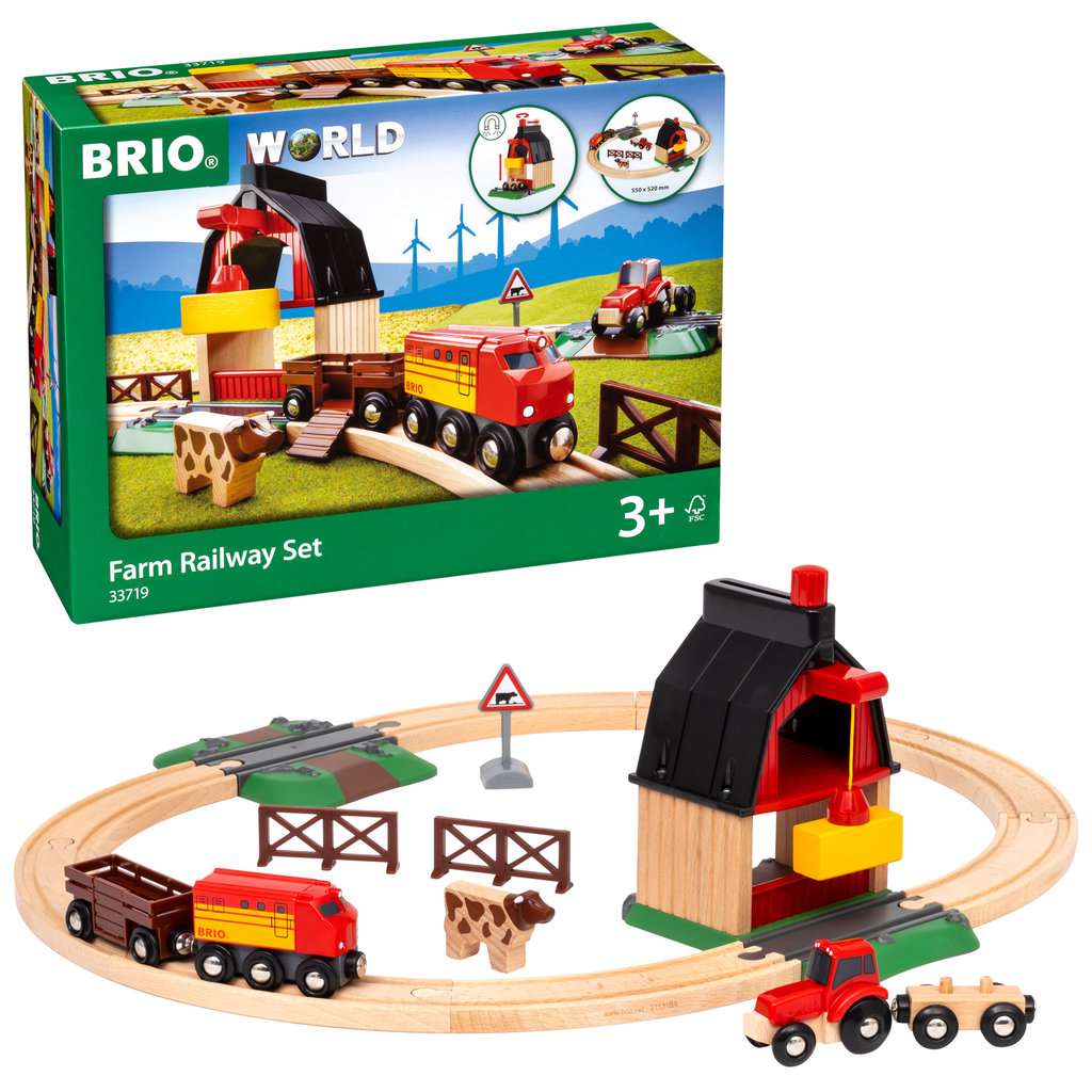 BRIO Farm Railway Set Train Set - image 3 of 5