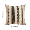thumbnail image 3 of Home Decor,18x18In Striped Velvet Pillowcase Rectangular Style Double-Sided Design Smooth Zipper,Stylish Cozy Decor for Sofa Bedroom Living Room Office Wedding Anniversary Party Decors, 3 of 6