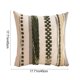 thumbnail image 3 of Juego de 2 fundas de almohada de terciopelo y lino a rayas de 18x18 pulgadas con cierre de cremallera, fundas decorativas multicolor para cojines de sofá, sillón, dormitorio y sala de estar., 3 of 6