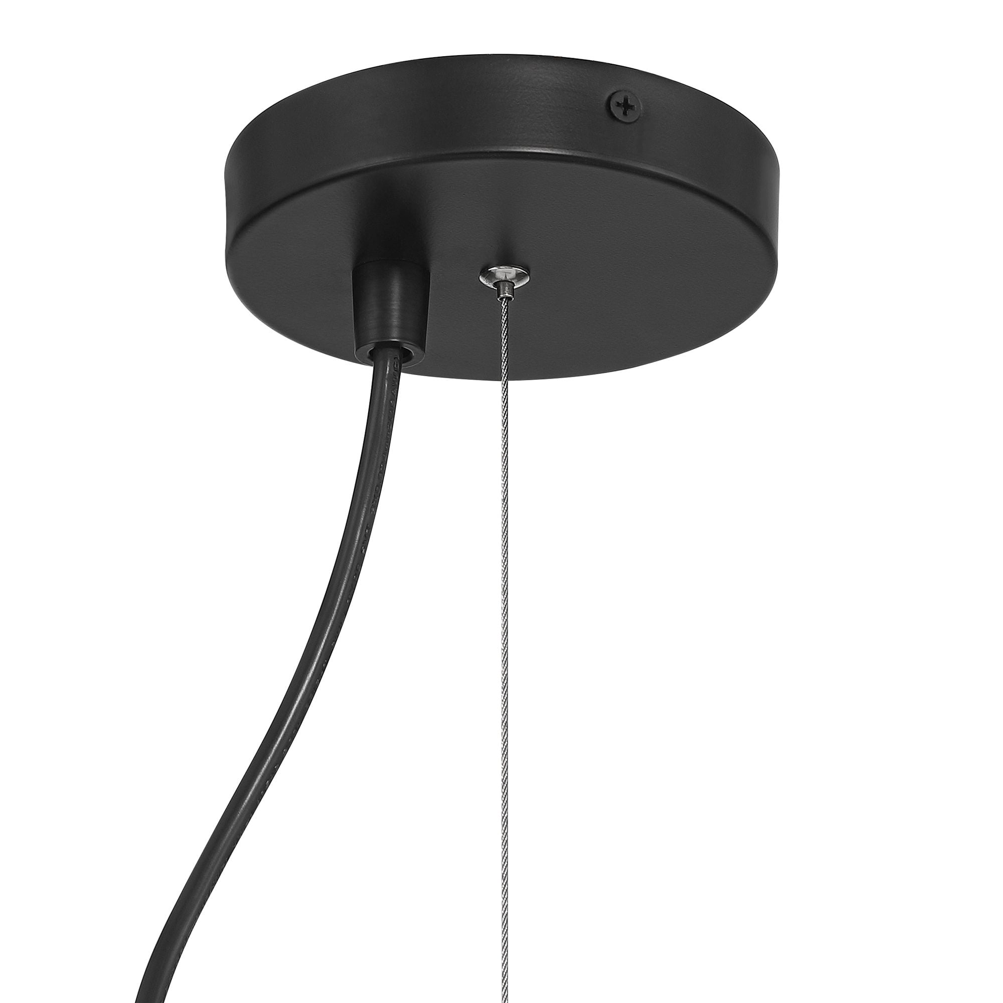 Possini Euro Design Jaime 18" Modern Pendant Chandelier Ceiling Light Fixture Dining Room Over Table Drum Matte Black and White