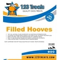 thumbnail image 3 of Filled Cow Hooves for Dogs (3 Count) Delicious Cheese & Bacon Flavor, Stuffed Natural Beef Hoof Dog Chews, Tasty Treats for Dog by 123 Treats, 3 of 8