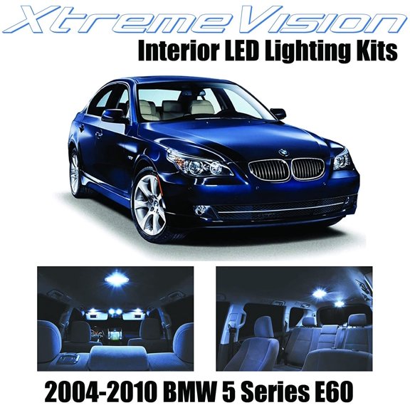 Xtremevision Interior LED for BMW 5 Series E60 2004-2010 17 Pieces Cool White Interior LED Kit Installation Tool