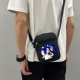 thumbnail image 2 of Bolso bandolera Sonics con diseño de figura de juego, bolso de hombro, estilo minimalista, informal, de estilo Oxford, con bolsillo para teléfono móvil y correas ajustables, 2 of 5