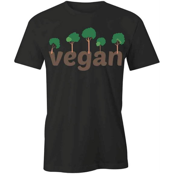 Vegan T-Shirt | Cute Vegetarian Black Tee Gift