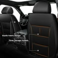 thumbnail image 4 of Seat Covers Fit for Toyota Tacoma: 2005-2023 Full Set Fit for Toyota Tacoma Truck Double Crew Cab Semi-Custom Car Seat Covers Faux Leather Automotive Seat Cushion Protectors, 4 of 7