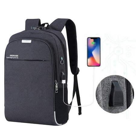 QingY-Backpacks College Backpack Laptop Travel Backpack with USB Charging Port Men s Computer Bag