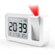 thumbnail image 1 of Reloj Despertador De Proyección, Reloj Despertador Digital Con Temperatura Interior, Brillo De Proyección Ajustable De 4 Niveles, Volumen De 2 Niveles, Configuración De 12/24 Horas Para Cama,11 Feliz Sencillez, 1 of 5