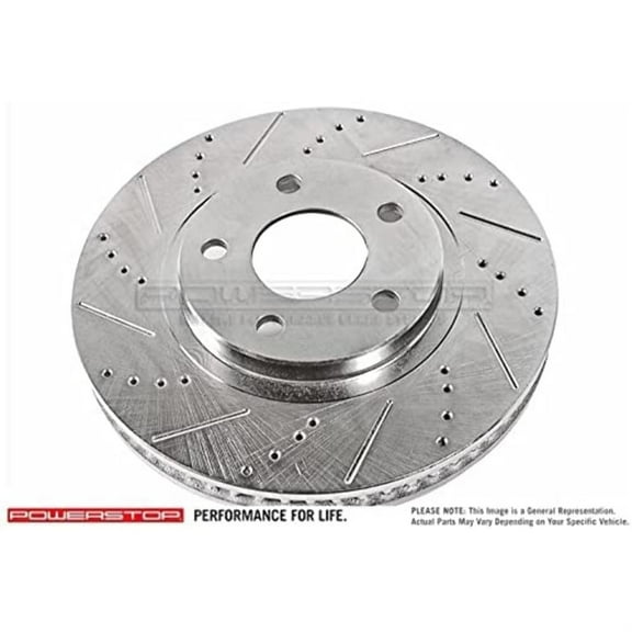 PowerStop - 11-12 Ram 3500 Rear Left Evolution Drilled & Slotted Rotor (AR8374XL)