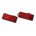 thumbnail image 1 of 2Pcs LED Rojo Reflector Rectangular Luz de Freno Intermitente Faro Trasero para Motocicleta, 1 of 1