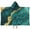 Teal And Gold, variant on Teal and Gold Marble Glitter Dots Pattern Hooded Bath Towel，50"x30" for Ages 3 To 12 Kids, Quick Dry Lightweight Soft Microfiber Hood Beach Towel Cover Up for Kids