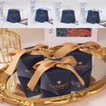 thumbnail image 2 of Cogfs 50 Pcs Navy Blue Diamond Pearl Wedding Party Favour Candy Sweet Gift Boxes, 2 of 4