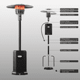 thumbnail image 5 of 50000 BTU Propane Patio Heater with 20ft Heating Radius, Outdoor Heavy Duty Heater with Wheels & Adjustable Thermostat, Commercial & Residential Use, Freestanding Heater for Yard&Porch, 5 of 11