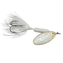 Yakima Bait Worden's Original Rooster Tail, Inline Spinnerbait Fishing Lure, Glitter White, 1/8 oz.