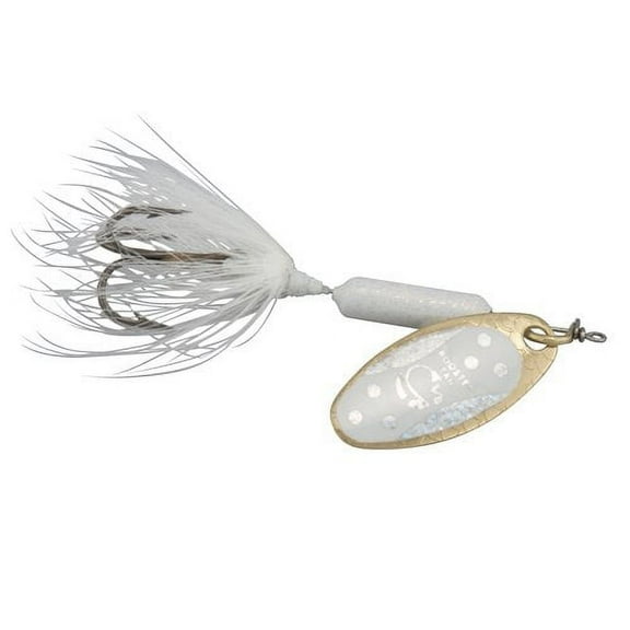 Yakima Bait Worden's Original Rooster Tail, Inline Spinnerbait Fishing Lure, Glitter White, 1/8 oz.