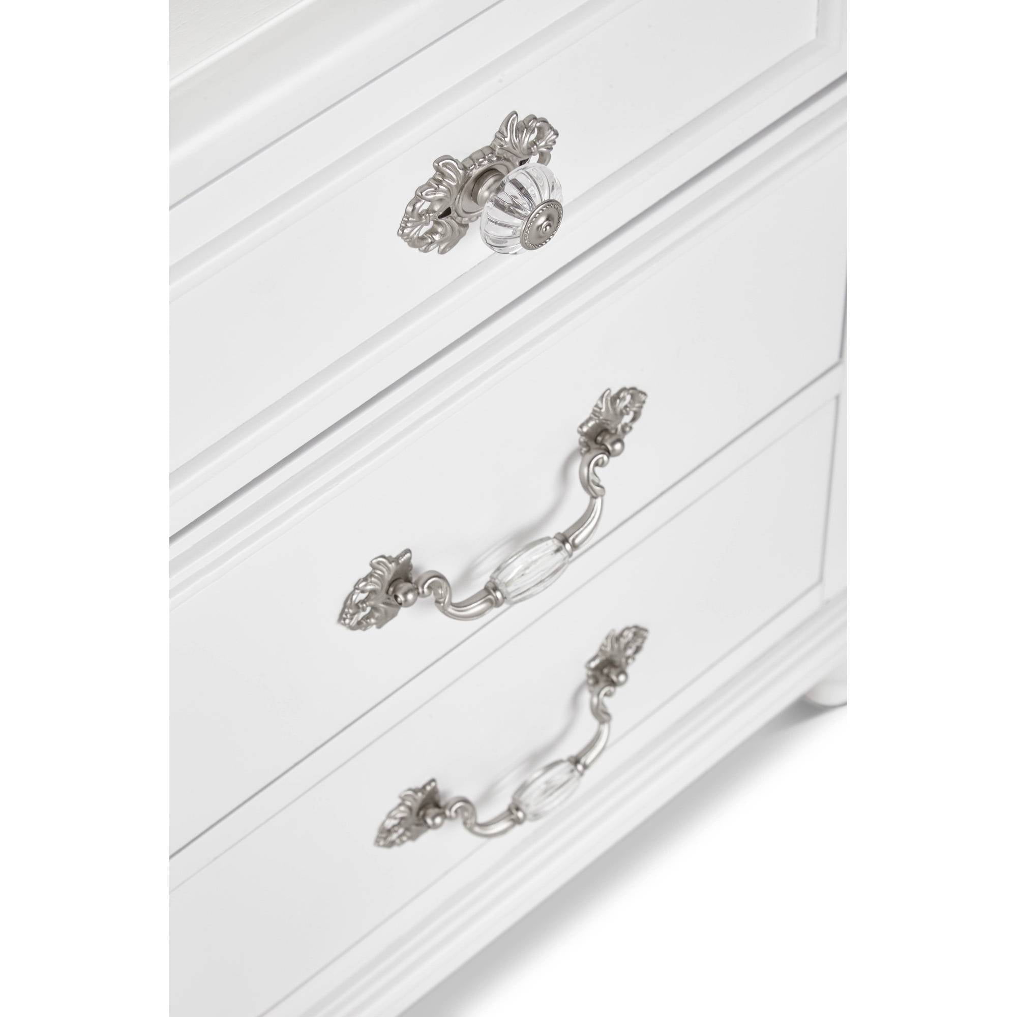 Picket House Furnishings Annie 3-Piece Kids Faux Leather/Wood Twin Bedroom Set, White