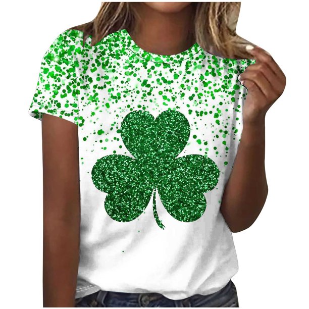 Camisetas Casuales de Manga Corta con Cuello de Tripulación Impresa de San Valentín Tee Gráfica Ligera Top 95% Poliéster 5% Elastano para el Uso Diario, Camiseta de Moda Cómoda