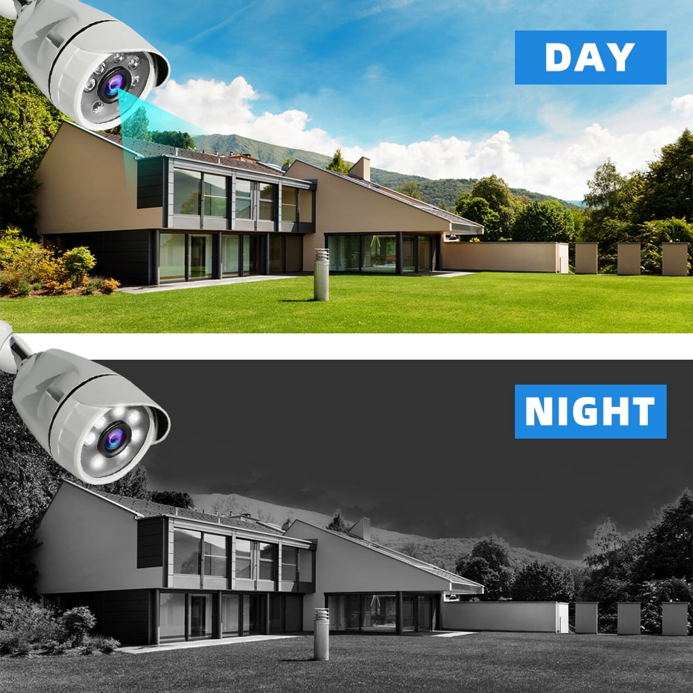 ABLINK 4CH FHD 1080P CCTV Surveillance Camera System with 4 Cameras, White