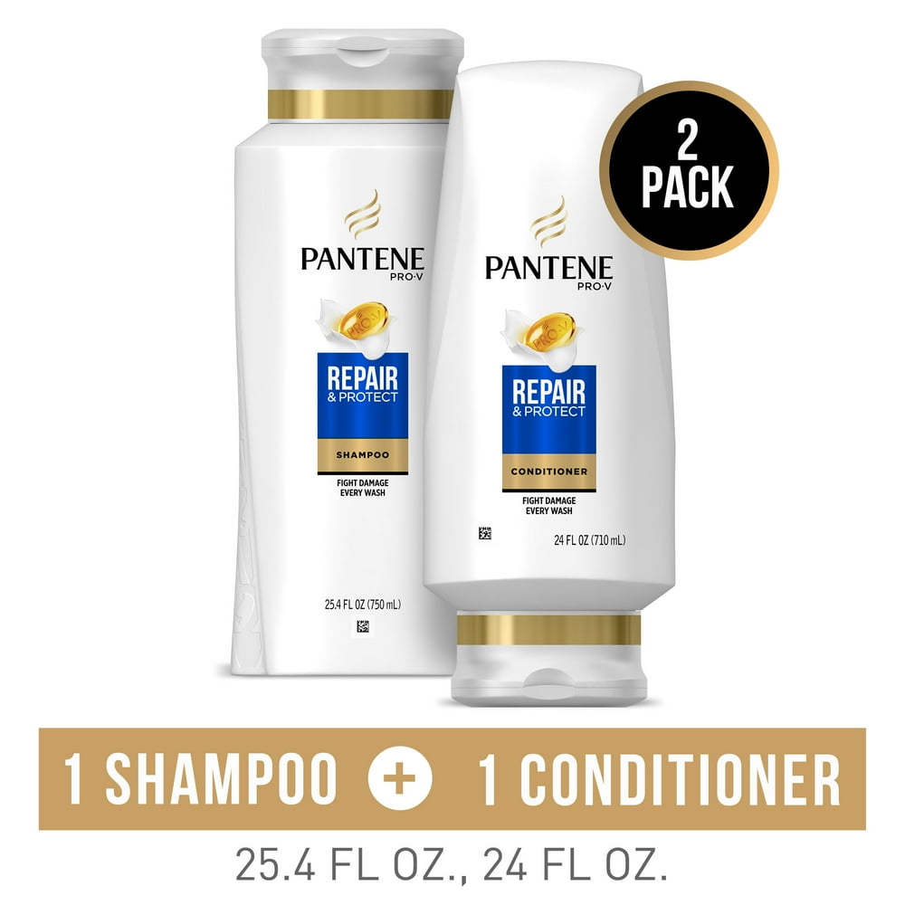 Pantene Shampoo and Conditioner Set, Repair and Protect, 2425.4 oz