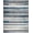 Blue Gray Ivory, Pattern 1, variant on ODIKA Striped Vintage Wool Kilim Asymmetric Guard Border Motifs Sriped for Home Office, Gaming Room, Under Desk, Non-Slip Chair-Friendly