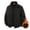 Black, variant on Men's Coat Zip Up Hooded with Pockets Loose Fit Essentials Soft Comfortable Warm Casual Classic Fashion Daily Wear in Fall and Winter
