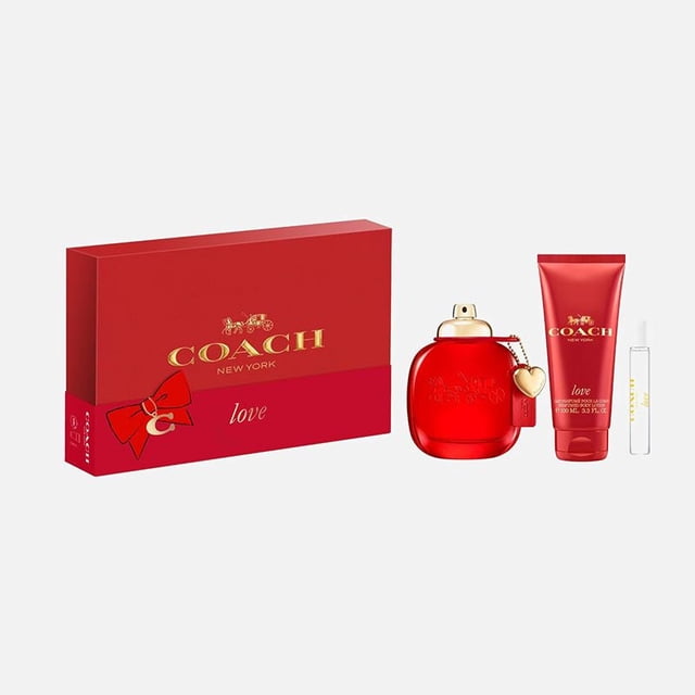 Eau de parfum Perfume Coach Love para mujer, 90 ml, juego de 4 piezas