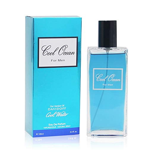 COOL OCEAN Perfume, 3.4 fl.oz. Eau De Toilette Spray for Men, Perfect Gift by Secret Plus