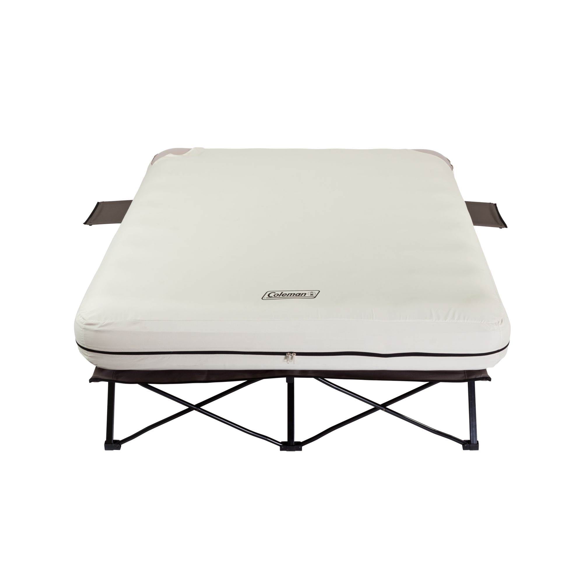 Coleman Queen Frame Airbed Cot with Side Tables 4D Air Pump 2000020270