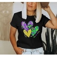 thumbnail image 4 of ALLTB Mardi Gras Tshirt for Women Graphic Crewneck Casual Pullover Tops Fat Tuesday Short Sleeve Tees, 4 of 5