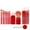Red, variant on Dvkptbk makeup brush Makeup Brush Mini Portable Retractable Blush Brush Eye Brush Makeup Brush