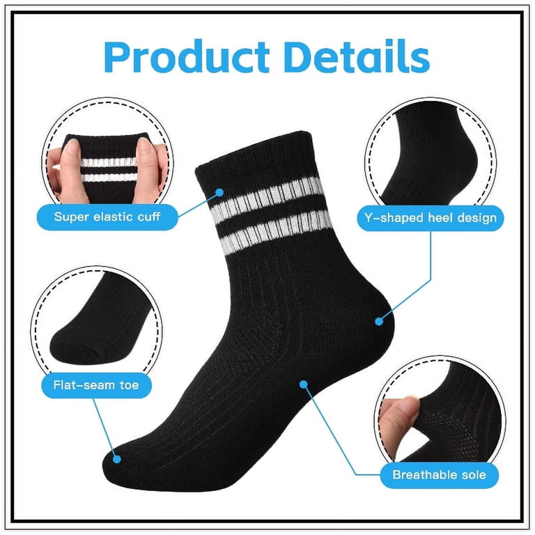 Armscye Kids Cotton Crew Socks 6-Pack Striped photo 5