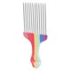 thumbnail image 1 of Peine afro para cabello rizado, peine metálico con agarre ergonómico y reducción del encrespamiento., 1 of 5